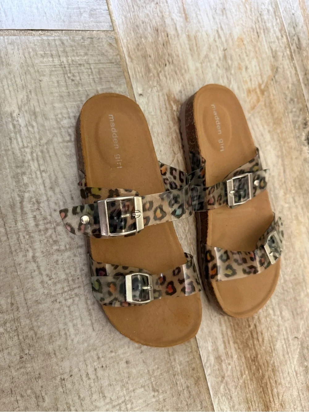 Steve Madden Leopard Print Girl’s Sandals